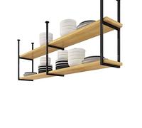 Generico Supporto per Piante - Mensola Galleggiante a soffitto, Versatile portavasi ed espositore per Bottiglie di Vino per Bar, ristoranti, fioristi, saloni di Bellezza