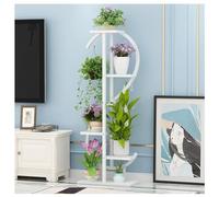 Generico Supporto per Piante - Supporto per Piante a 5 Livelli per Interni, Supporto angolare in Metallo per Piante sospese e in Vaso, Porta Fiori con Diverse Assi di Le