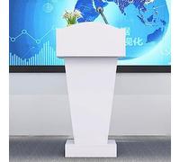 Generico Supporto per podio in Legno Color caffè Chiaro, leggio Curvo per presentazioni, Matrimoni, ristoranti, uffici e aule - Elegante leggio per Parlare per Una Maggiore visibilità