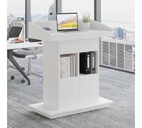 Generico Supporto per podio in Legno con Ripiani e cassetti, scrivania Regolabile con Spazio di archiviazione Integrato per Matrimoni, aule, presentazioni e discorsi in pubblico