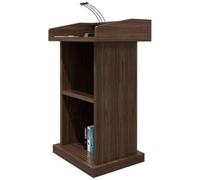 Generico Supporto per podio in Legno per scuole e chiese - Leggio in Legno, Arredamento per Reception Commerciale per Insegnanti e relatori - Elegante podio Marrone per Eventi e presentazioni