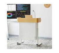 Generico Supporto per podio Mobile di Alta qualità - Pulpito in Legno Versatile per aule, chiese, Eventi e riunioni - Supporto per Altoparlanti Portatile Migliorato con Altezza Regolabile e Design du