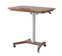 Generico Supporto per podio Mobile Portatile con Ruote bloccabili, Altezza e angolazione Regolabili, Ideale per chiese, aule, Matrimoni - Leggio Bianco 31"x20" per presentazioni