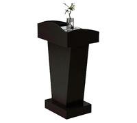 Generico Supporto per podio Portatile con Spazio di archiviazione Aperto - Leggio Nero Versatile per chiese, aule, presentazioni ed Eventi - Perfetto per discorsi pubblici, conferenze e presentatori