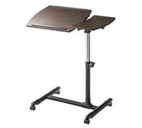 Generico Supporto per podio Portatile Regolabile con Ruote, scrivania inclinabile per conferenze, Eventi, chiese e aule - Podio Bianco Leggero per Una Facile Presentazione dei discorsi