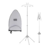 Generico Supporto Per Stirare A Vapore | Appendiabiti Verticale Per Stirare Con Base - Braccio In Lega Alluminio Regolabile E Girevole Per Asciugare Casa E Hotel