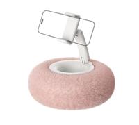 Genérico Supporto per tablet con cuscino - Cuscino morbido in peluche | Base pieghevole per telefono cellulare e tablet con cuscino e rotazione a 360 gradi, per letto, portatile, lettura, divano
