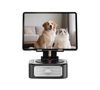 Generico Supporto per tablet da scrivania - Cassa stereo regolabile multifunzionale 360° rotante | Speaker Wireless Intelligente,per Bambini Pavimento Parete Auto Ufficio Cucina Bancone Comodino