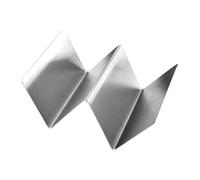 Generico Supporto per Taco in Acciaio Inossidabile - Supporto a Forma di W | Vassoio per Involtini e alla Lattuga | Porta Taco Resistente per Mensa, Cucina, Casa