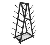 Generico Supporto per Tappetino da Yoga Resistente - Organizzatore Indipendente a 6 Ripiani per Palestra Domestica, Supporto per Tappetino da Esercizio in Acciaio bifacciale di Grande capacità - Solu