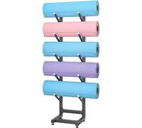 Generico Supporto per Tappetino Yoga in Acciaio, Supporto per Rullo in Schiuma, espositore per Rullo in Schiuma per Skateboard, Organizer per Tappetino Yoga Singolo e Doppio, portaoggetti p