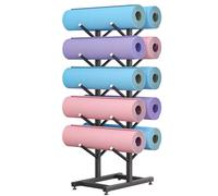 Generico Supporto per Tappetino Yoga in Acciaio, Supporto per Rullo in Schiuma, espositore per Rullo in Schiuma per Skateboard, Organizer per Tappetino Yoga Singolo e Doppio, portaoggetti p