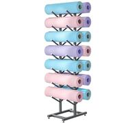 Generico Supporto per Tappetino Yoga in Acciaio, Supporto per Rullo in Schiuma, espositore per Rullo in Schiuma per Skateboard, Organizer per Tappetino Yoga Singolo e Doppio, portaoggetti p