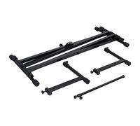 Generico Supporto per Tastiera Musicale a Doppia Staffa a X Nero,Nero,5.42kg,70094