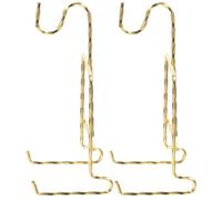 Generico Supporto per Tazze in Ferro 2 Pezzi Colore Oro, Espositore da Tavolo Stabile per Tazze da Tè e Piccoli Oggetti, per Ristorante e Libreria