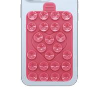 Generico Supporto per telefono a,Supporto per telefono a - per 'amore antiscivolo su entrambi i lati - Custodia mobile portatile a forte aspirazione, accessorio adesivo in silicone per donna