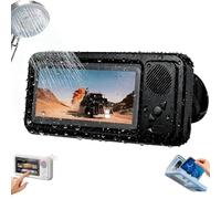 Generico Supporto per telefono Aqua Play - Altoparlante Bluetooth intelligente integrato, angolo di apertura con rotazione di 360° per raccolta e posizionamento, impermeabile, antiperforazione, (C)