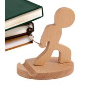 Generico Supporto per telefono in legno - Supporto per | per tablet, simpatico supprto per tablet per telefono cellulare Suppoto per smartphone da tavolo in legno per casa, scuola, viaggi, h