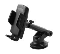 Generico Supporto per Telefono per Auto, in Silicone Nero, per Smartphone | Mantiene il Telefono Visibile, Posizionamento una Mano, per Guida Quotidiana e Autisti in Servizio