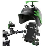 Genérico Supporto per telefono per moto, base antivibrazione per casco | Porta telefono per manubrio di moto, per la maggior parte degli smartphone, scooter elettrici, mountain bike