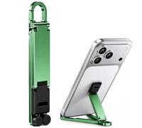 Generico Supporto per Telefono Pieghevole in Lega di Alluminio (Verde) | Portachiavi Supporto da Scrivania Pieghevole, Supporto Portatile per Telefono da Viaggio a Mani Libere per Ufficio, Viaggio