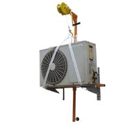 Generico Supporto per unità di condizionamento dell'Aria Esterna + argano Manuale autobloccante, attrezzo di Sollevamento per mensole da 3 CV, Supporto Robusto per Installazione AC, Cavo da 25 m, dur