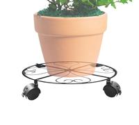 Generico Supporto per vasi da Fiori con rotelle girevoli, Carrello Mobile per vasi con Ruote bloccabili, Carrello Portavasi Girevole, per Interni, Esterni, Terrazzo, Balcone, Ambiente, Giardino