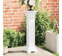 Generico Supporto Piante Forma pilastro Classico Quadrato MDF,Bianco,3.35kg,241849