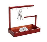 Generico Supporto portachiavi, portachiavi per tablet | Supporto per portagioielli in legno per chiavi,Vassoio per il bagno, organizer da appoggio con