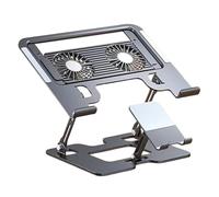 Genérico Supporto portatile con supporto mobile, sollevatore per computer e telefono con ventilazione regolabile in 5 altezze | Base refrigerante per tablet - per ufficio camera da casa studio