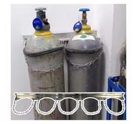Generico Supporto Regolabile per bombola di Ossigeno da Parete, Supporto per bombola di Gas per propano D/E/M6, azoto, Argon - Supporto per riporre 5 bombole