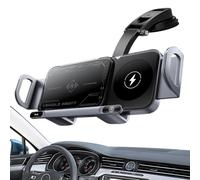 Generico Supporto Ricarica Wireless Auto | Porta Cellulare per Automobili | 15W Doppia Bobina Wireless Pieghevole Dispositivo di Ricarica per Cellulare per Griglia Aria Cruscotto e Console Centrale