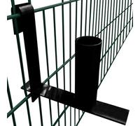 Generico Supporto Rotolo Strisce di Recinzione per Privacy in Acciaio,Nero,0.7kg,146245