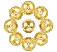 Generico Supporto Stoppino Galleggiante per Lampada ad Olio 12 Pezzi in Alluminio Oro Design a Foro Piccolo Elegante e Bello per Decorazione Casa