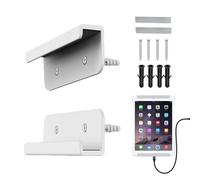 Generico Supporto Tablet Parete - Mensola Laptop Robusta Sostegno Per Smartphone E Computer Portatile | Universale Casa Ufficio | Base D'Appoggio Stabile Multifunzione Nero Elegante