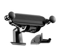 Generico Supporto Telefono Auto - Lega ABS 13x10.5x6.5cm | Base Mobile Automobile | Stand Rotante 360° GPS Veicolo | Clip Schermo Centrale Antiscivolo Portatile