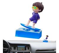 Generico Surfer Boy Dash Ornament - Accessories, Cute Summer Surfing Figure, Small Interior Decor | Creative Vehicle Decoration For Truck Lorry Van Desktop Table Gift