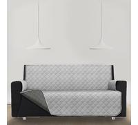 Generico Susanna Home Copridivano Trapuntato, Antimachia,Idrorepellente, Double Face - Modello Lello (Grigio Chiaro/Grigio Scuro, Divano 4 Posti)