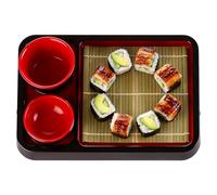 Generico Sushi Serving VAY - di noodle di con tappetino da scarico, stoviglie non slip per condimenti con salse snack dessert per antipasto per la colazione della colazione cerimonia tea