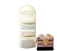 Generico Suspending Closet Organizer - 3 Tiers Space Saving Lingerie Shelf - Underwear And Sock Organizer - For Door Wall Closet Home Dorm Bedroom Bathroom RV Travel