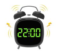 Generico Sveglia Per Chi Dorme Profondamente,Orologio Digitale Ad Alta Voce - Con Luce LED, Macchina Dei Suoni, Timer, Portatile,per Interni Casa Cucina Bagno Asilo Aula Esterna