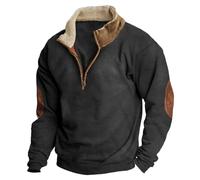 Generico Sweatshirt Autunno Inverno Solid Color Felpa Casual Ampio Pullover Cerniera Grafica 3D Stampa Giacca Slim Fit Maniche Lunghe per Le Mezze Stagioni