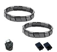 Generico Sweevly Hematite Bracelet, Hemys Hematite Bracelet for Men, Natural Hematites Stone Adjustable Elastic Bracelets, Stylish Masculine Design - Reclaim Confidence and Drive (2)
