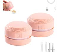 Generico Swiftvac - Smart Vacuum Cleaner, Swiftvac Robot Vacuum 3 in 1, Powerful Handheld 360° Cleaning Without Dead Angles, with Suction Head & Brush (Pink*2)