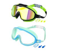 Generico Swimming Goggles, Anti Fog UV Protection, No-Leak Soft Seal, Adjustable Strap with Nose Clip, Comfortable Swim Accessories for Pool Beach Snorkeling Summer, 6.5x2.56 inches