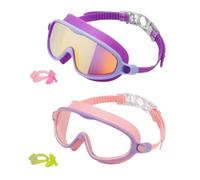 Generico Swimming Goggles, Anti Fog UV Protection, No-Leak Soft Seal, Adjustable Strap with Nose Clip, Comfortable Swim Accessories for Pool Beach Snorkeling Summer, 6.5x2.56 inches