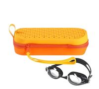 Generico Swimming Goggles Case | Goggle Carrying Case - Portable Eyeglass Holder Waterproof With Drain Hole Zipper Protection For Men Women Competitive Diving Ski