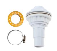 Generico Swimming Pool Return Jets Kit, Complete Fittings with Clamp, Thread Tape Included, Ground Pool Outlet Eyeball Assembly, Secure Seal Design, Ideal for Maintenance, 5.5 Inches