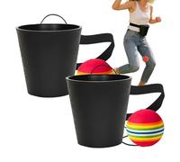 Generico Swing Ball Game - ABS 12.5cm, Stress Relief Toy, Interactive Challenge | Party Fun Active Play, Waist Catch Game, Family Entertainment for Kids, Boys, Girls, Teens, Adults, Birthday