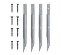 Genérico Swing Set Anchors - 17,32 x 1,18 Inches Metal Heavy Duty Ground Anchors with Screws | Tie Down Trampoline Stake High Wind Hardware Accessories For Shed & Outdoor